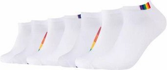 camano 7 Paar Rainbow Sneaker Socken Biobaumwolle