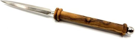 Olivenholz erleben Brieföffner SILVER CUT, Griff aus Olivenholz
