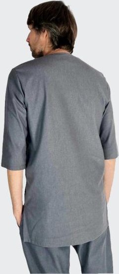 LUMEN organic Shirt VOKUHILA Denim Stretch grau