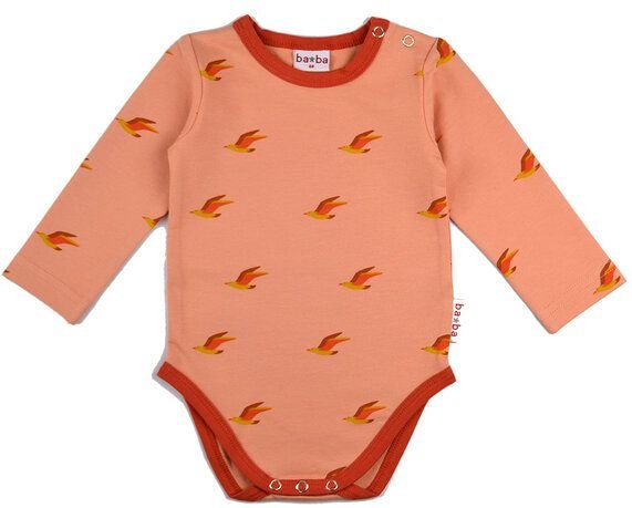 Baba Babywear Langarmbody Vögel
