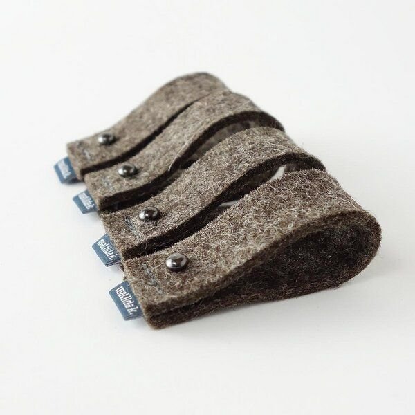 matilda k. manufaktur Tropfenfänger aus Filz mit Geschenkkarte für Weinflaschen 'gustav'