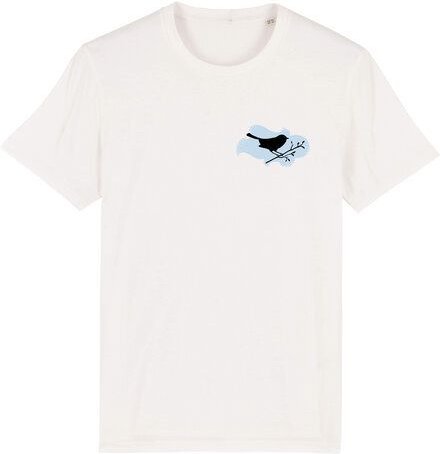Spangeltangel T-Shirt bedruckt, "Vogel", nachhaltig, Biobaumwolle, Brustprint, unisex, bio, Tiere, Vogel,