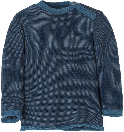 Thumbnail - Disana Baby Melange-Pullover mit Knopfverschluss kbT Merino