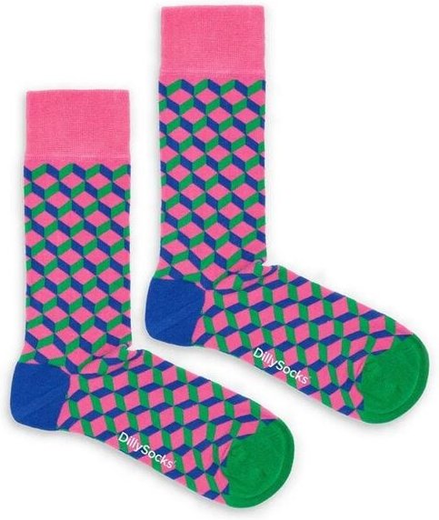 DillySocks Socken Luminous Dice aus Biobaumwoll-Mix