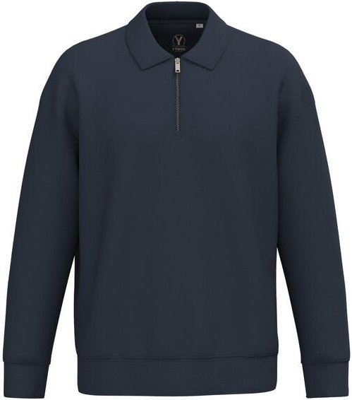 YTWOO Unisex-Sweatshirt mit Zipper und Polokragen