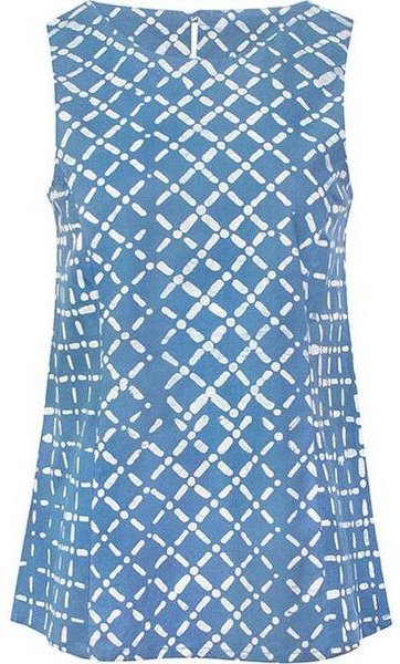 Global Mamas Bio Bluse - BOARDWALK - Argyle