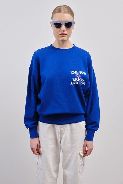 Embassy of Bricks and Logs Pullover EMBATWING Crewneck