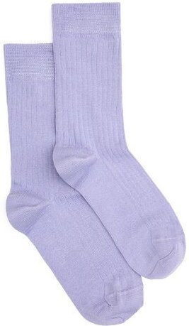 Natural Vibes Ribbed Socken Bio GOTS | Lila Socken | Pinke Socken | Bunte Socken | Herren Damen Socken