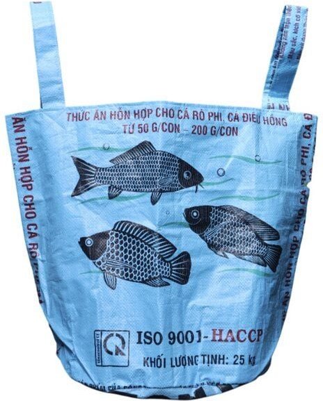 Upcycling Deluxe Wäschesack Nian aus Zement-/ Fischfutter-/ Reissack