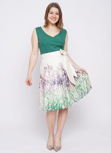 Peaces.bio - handbedruckte Biomode Wickelrock Mystic Iris