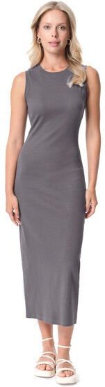 ORGANICATION DURRU | Geripptes Kleid aus Bio-Baumwolle