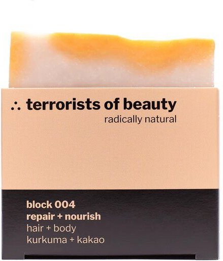terrorists of beauty Seife block 004 ∴ repair + nourish, hair + body