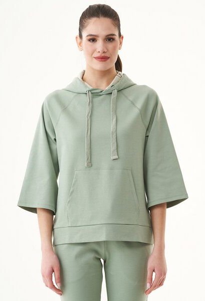 ORGANICATION 3/4 Arm Kapuzenpullover aus Bio-Baumwolle