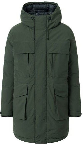 KnowledgeCotton Apparel Wattierte Jacke APEX CANVAS long padded coat