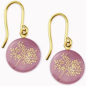 lille mus Porzellan-Ohrhänger BÄUMCHEN Porzellanschmuck