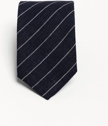 De IONESCU Die nachhaltige Krawatte „Frankfurt“ aus 100 % Leinen – normale Breite