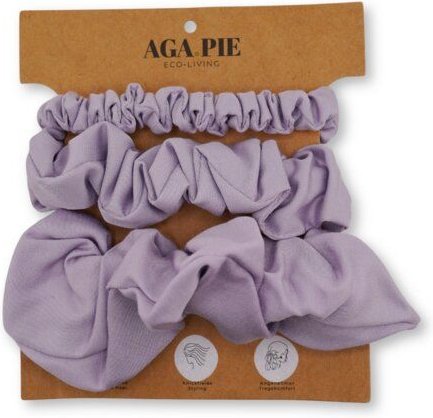 AGA.PIE Scrunchie-Set aus 100% Lyocell aus Bambuscellulose