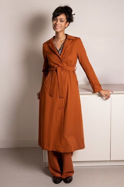 l'amour est bleu Trenchcoat aus Bio-Baumwolle