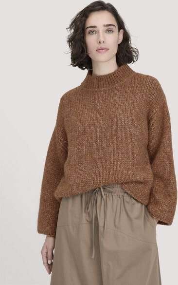 hessnatur Strick Pullover Relaxed aus Alpaka mit Bio-Baumwolle