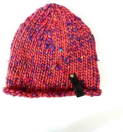 PANAPUFA Handgestrickte Chunky Beanie – 90 % Merinowolle, 10 % Seide