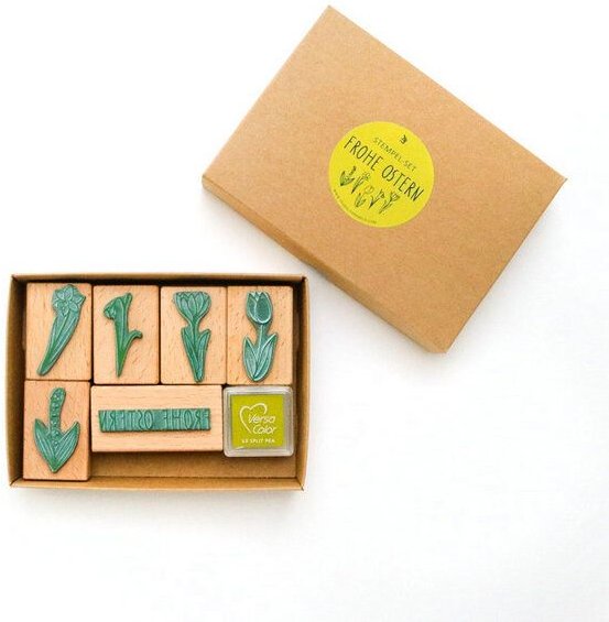 STUDIO KARAMELO STEMPEL SET FROHE OSTERN, verschiedene Variationen