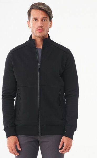 ORGANICATION Sweatjacke aus Bio-Baumwolle mit Stehkragen