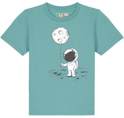watabout.kids T-Shirt Kinder Kleiner Astronaut mit Luftballon