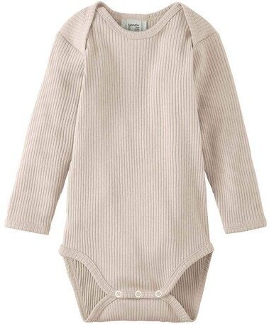 hessnatur Langarmbody Slim aus Bio-Baumwolle mit Bio-Merinowolle