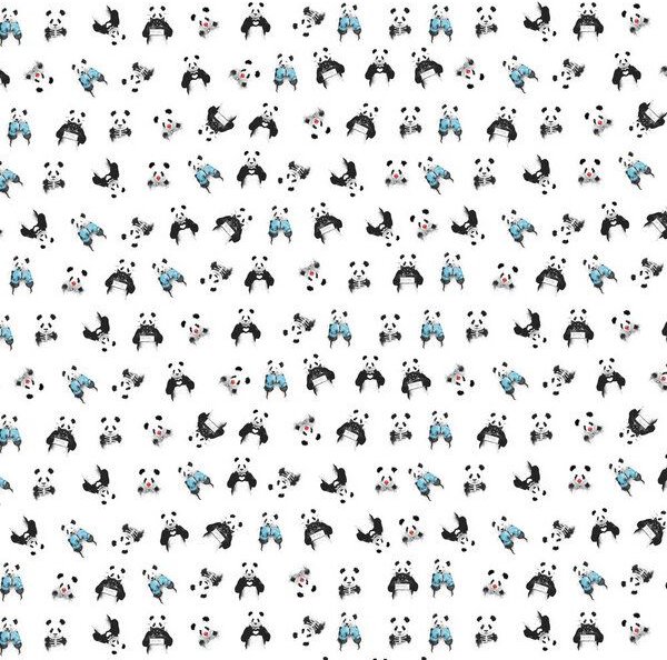 Photocircle Poster / Leinwandbild - Panda pattern