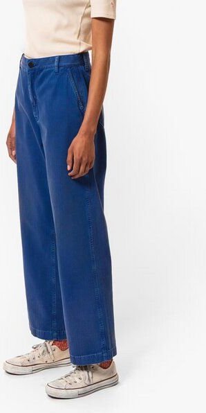 Nudie Jeans Wendy Herringbone Pants - Blue