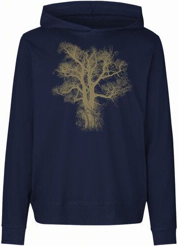 Peaces.bio - handbedruckte Biomode Damen Jersey-Hoodie Chestnut