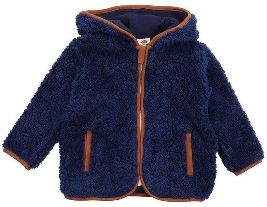 Kinder Fleecejacke mit Kapuze, Dunkelblau, Walkiddy