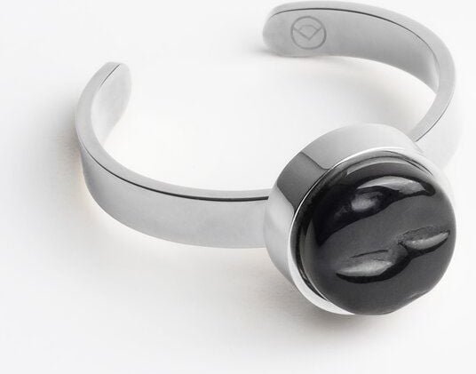 ALEXASCHA Größenverstellbarer Ring mit Stein | Silber