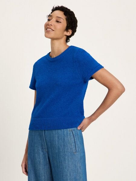 LANIUS Boucle Kurzarmpullover