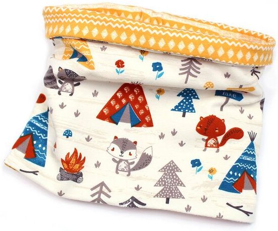 Sternchenwolke BIO Loop Schal "Abenteuercamp"