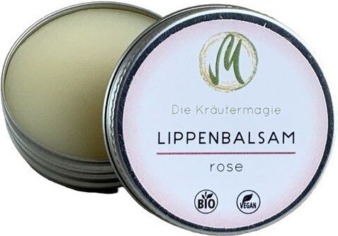 Die Kräutermagie Lippenpflege Rose-Vanille 15 g