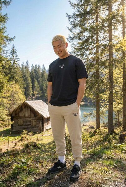 THE FACE OF ELEMENTS ESSENTIAL - RELAXED FIT T-SHIRT AUS 100% BIO-BAUMWOLLE