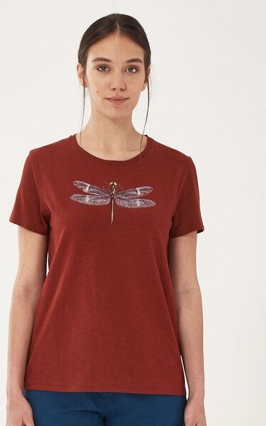 ORGANICATION T-Shirt aus Bio-Baumwolle mit Libelle-Print