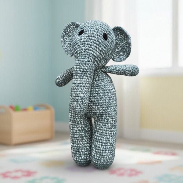 Luna-Leena Kuschel Elefant handgehäkelt mit Bio-Baumwolle