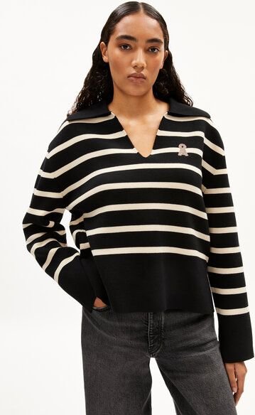 ARMEDANGELS FREJIAAS STRIPES - Damen Pullover Oversized Fit aus Bio-Baumwolle