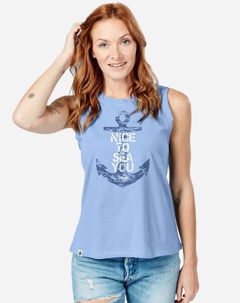 Lexi&Bö Nice to sea you Damen Oversized Tank Top