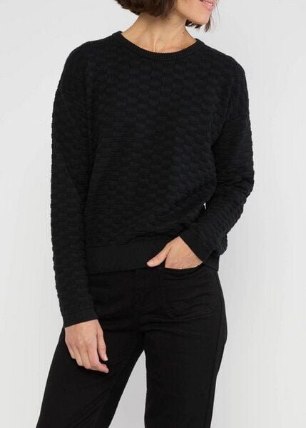 Blutsgeschwister Checkerboard Pullover aus Biobaumwolle - Chic Promenade