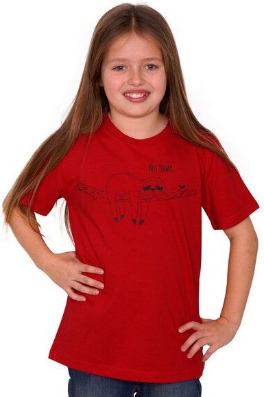 HANDGEDRUCKT "Not Today..." Kinder-T-Shirt