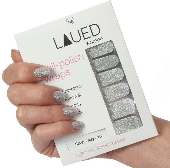 Vargu LAUED vegane Nagelfolien solid glitter