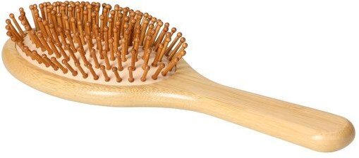 elasto Haarbürste "Comb" aus Bambus - handliche Bürste massiert die Kopfhaut