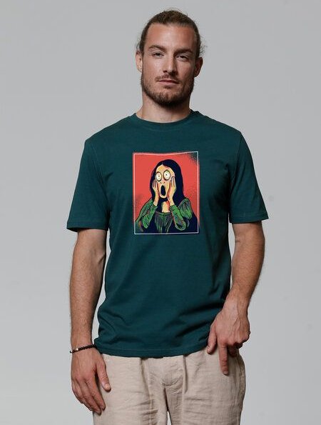 watapparel T-Shirt Unisex Mona Lisa Scream