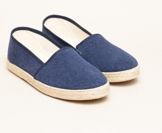 Gottstein Camping Linen-Espadrille aus GRS zertifizierten Leinen für Damen - Nachhaltiger Sommerschuh mit Gummisohle
