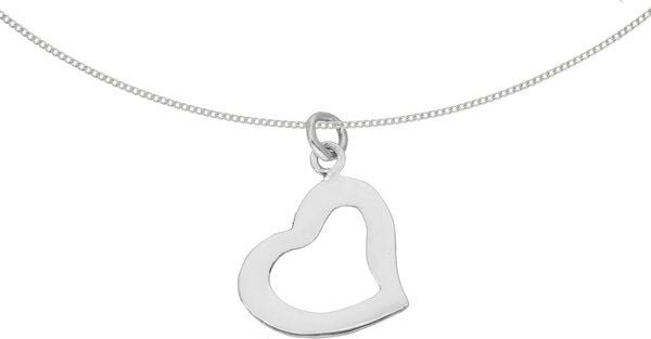 pakilia Silber Kette Herz minimalistisch fair-trade und handmade