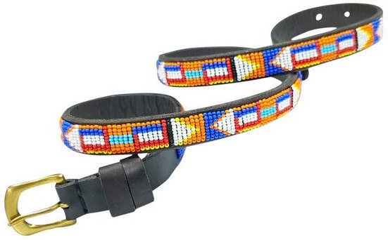 Zinj Design Massai Ledergürtel - Marakwet Kenia -Skinny