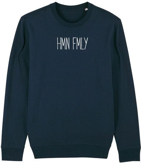 Human Family Bio Unisex Rundhals-Sweatshirt - "HMN FMLY"